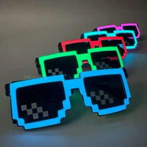 PGS Thug Life Party Sunglasses Bit Pixelated Multicolor